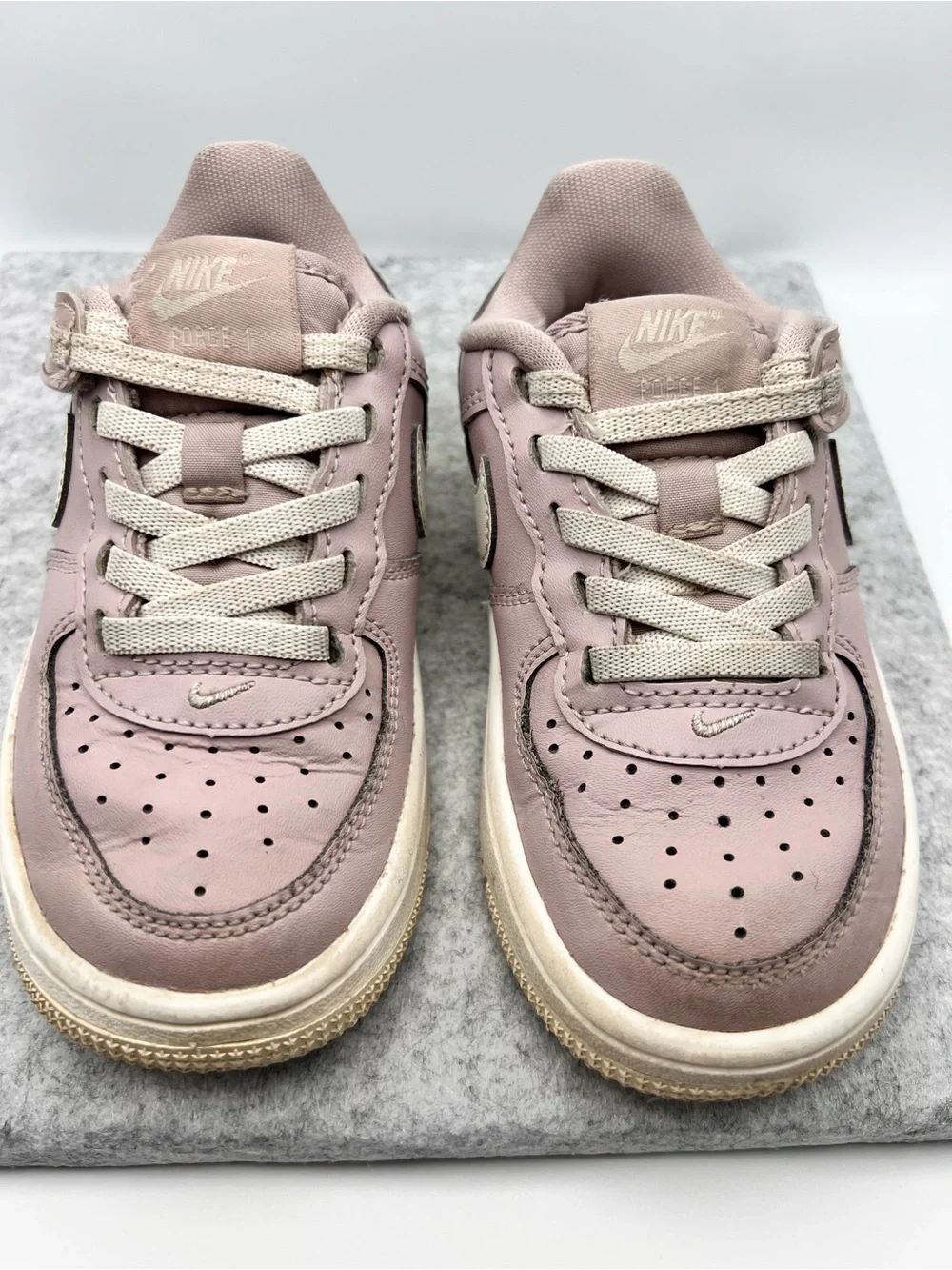 Nike Toddler Air Force 1 EasyOn 9C Particle Rose Pink White Shoes